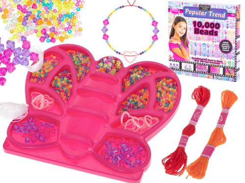 Popular Trend 10000 - karkötő készítő gyöngyök (10000 db), többszínű