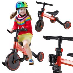   Trike Fix Mini - háromkerekű gyermek futókerékpár, Piros/Fekete