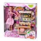 Shopping Doll - eladólány baba zöldségbolttal