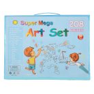 Super Mega Art Set 208 részes műanyag festőkészlet tokban, Kék