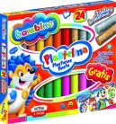 Bambino Classic - 24db-os színes gyurma készlet, Többszínű