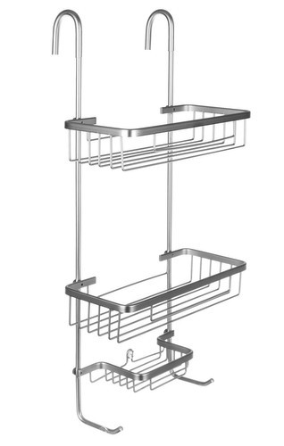 Malatec 00016721 fürdőszobai polc, 63x14cm, ezüst