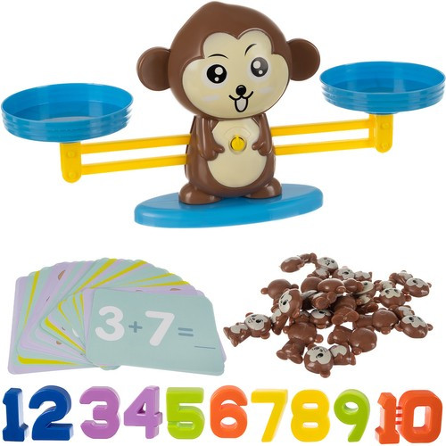 Balance Scale majmos oktató mérleg játék, többszínű