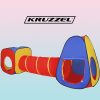 Kruzzel 22523 3in1 alagút játszósátor, 281 x 67 x 92 cm, többszínű
