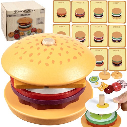 Kruzzel 22673 - fa hamburger, többszínű