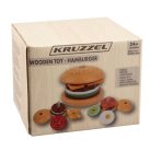 Kruzzel 22673 - fa hamburger, többszínű