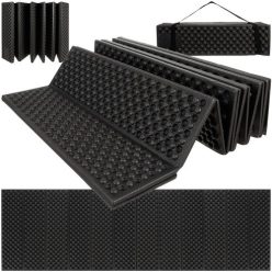   Trizand 22870 összecsukható turista matrac, 180 x 60 x 1 cm, fekete
