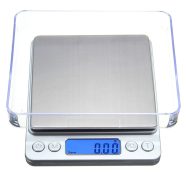   VG - 17067 - digitális konyhai mérleg, 2kg-ig, 13 x 10,5 x 2cm, Ezüst