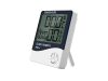 VG 01102 digitális hőmérséklet mérő és óra, fehér