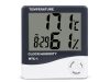 VG 01102 digitális hőmérséklet mérő és óra, fehér