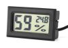 VG 01309 digitális hőmérséklet és páratartalom mérő, fekete