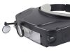 VG 09018 nagyító szemüveg, 2x LED, 11x, fekete
