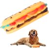 VG - 19042 - sípoló szendvics kutyajáték, 12,5x3x7cm, Sárga