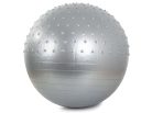 VG - 14282_S felfújható gumi gimnasztikai labda, 55cm, lábpumpával, Ezüst