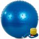 VG - 14283_N felfújható gumi gimnasztikai labda, 65cm, lábpumpával, Kék