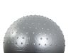 VG - 14283_S felfújható gumi gimnasztikai labda, 65cm, lábpumpával, Ezüst