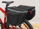 VG 14326 kerékpár csomagtartó táska, 37 x 32 x 26 cm, fekete