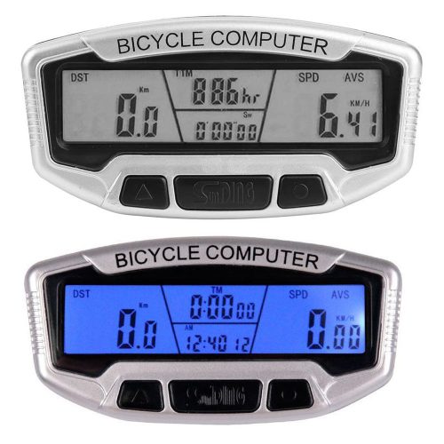 VG 14337 LCD kerékpáros komputer 28 funkcióval, szürke