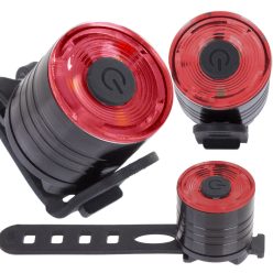   VG 24201_CZE 3 Led-es kerékpáros hátsó lámpa, fekete/piros