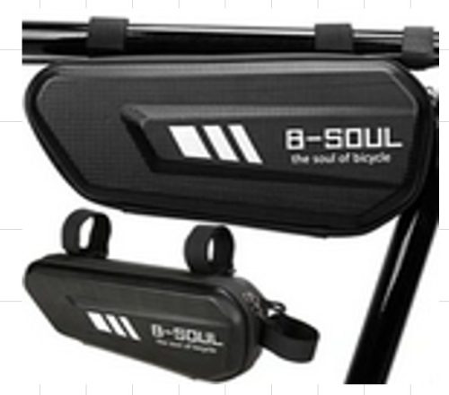 B-Soul YA302 VG 14476 kerékpár váztáska, fekete