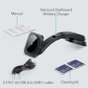 ESR Halolock Magnetic Magsafe - magsafe mágneses autós telefontartó műszerfalra, szélvédőre, fekete