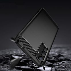   Tech-Protect TPUCarbon - Samsung Galaxy A05s telefontok, fekete