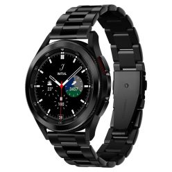   Spigen Modern Fit - Samsung Galaxy Watch 4 / 5 / 5 Pro / 6 fém szíj, fekete