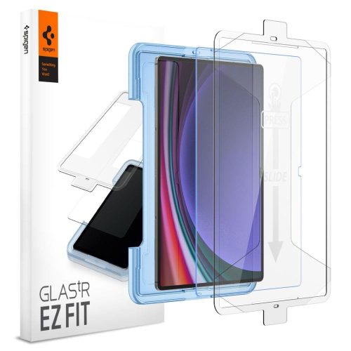 Spigen Glas.Tr Ez Fit - Samsung Galaxy Tab S9 Ultra tablet üvegfólia, átlátszó