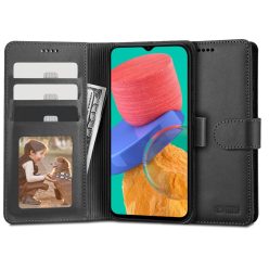 Tech-Protect Wallet - Samsung Galaxy M33 5G flip tok, fekete