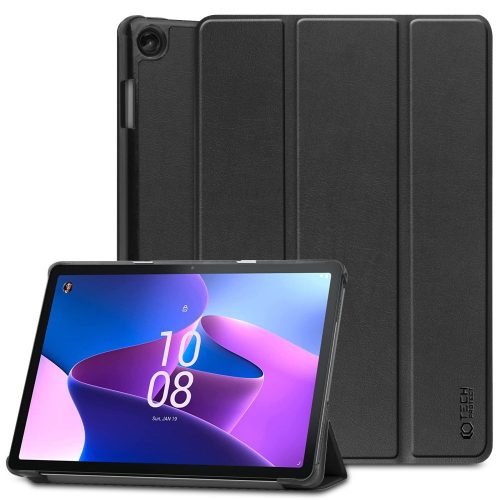 Tech-Protect Smartcase - Lenovo Tab M10 10.1 3rd Gen TB-328 aktív flip tablet tok, fekete