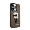Karl Lagerfeld Ikonik Karl Lagerfeld KLHCP14LHNIKTCK - Apple iPhone 14 Pro tok, Fekete