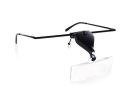VG 09061 nagyítő szemüveg 3 cserélhető lencsével, LED,, fekete
