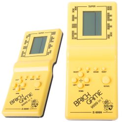   VG 18221 - Elektronikus tetris játék retro zsebkonzol, fekete